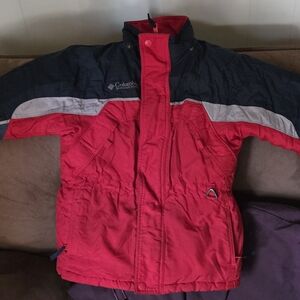 Columbia Kids Red and Navy Puffer Jacket